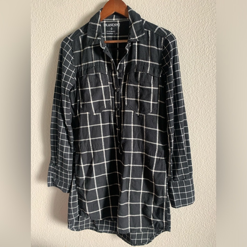 Blank NYC Plaid Flannel Dress